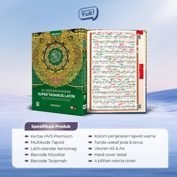 Al Quran Tadarus 30 Juz Super Tadarus Latin Tanpa Terjemah Multikode Warna Fitur Lengkap
