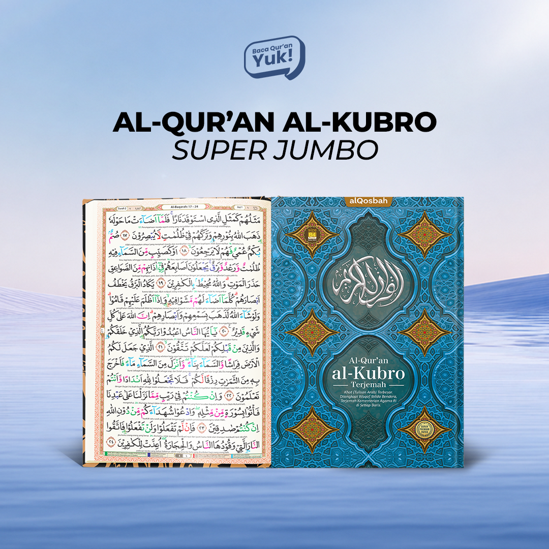 Al Quran Super Jumbo Terjemah Tajwid Berwarna Tulisan Khat Besar Al Kubro Ukuran Besar Cocok Untuk Lansia B4
