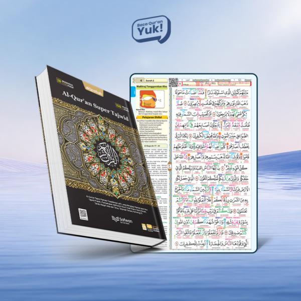 Al Quran Super Tajwid Multikode Tematik Latin Terjemah Perkata QR Code Syaikh Sudais Ukuran A4 Bonus Buku Dzikir Doa Muslim Penunjuk