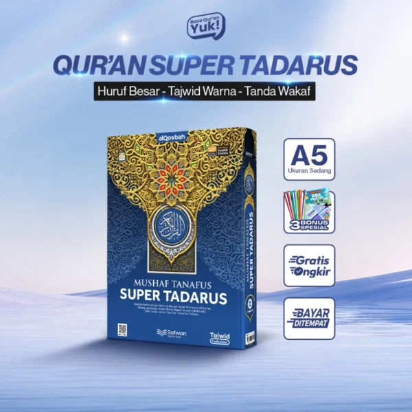 Al Quran 30 Juz Tanpa Terjemah Kode Tajwid Warna Huruf Arab Besar Mushaf Super Tadarus Ukuran A5